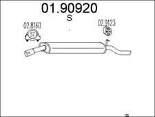 SILENCIEUX ARRIèRE ALFA ROMEO