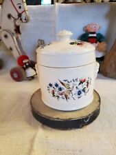 grandeTerrine Pot Foie Gras vintage Sarreguemines Oiseau Bleu Poignées Mascarons