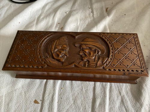 Ancienne boite bois plumier - boite,