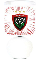 Lampe de chevet en Céramique Blanche, Toulon RCT Rugby