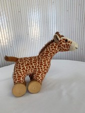 Peluche girafe jouet roulant - peluche,