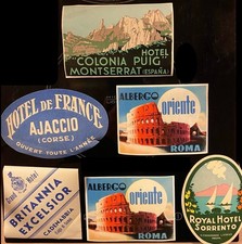 Etiquettes Anciennes D’Hotels