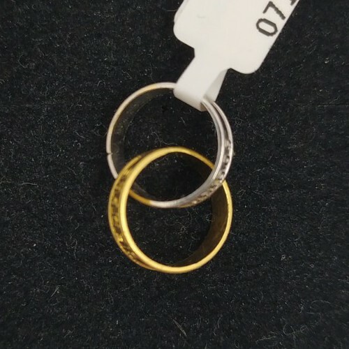 Pendentif alliances or 18k - 2, alliances.