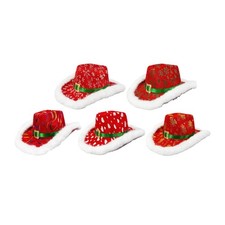 Chapeau de cowboy de Noël, accessoire costume western pour cosplay, festival