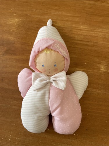 Doudou poupée rose - poupÉe, rayé