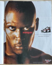 Publicité de presse BASKET Chaussures Sport REEBOK Rail par Glenn ROBINSON. 1996