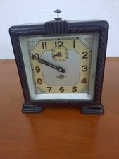 Pendulette de réveil JAPY en Bakélite, années 50, superbe et fonctionnelle