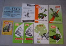 LOT BROCHURES, PROSPECTUS MOTOCULTEUR AGRIA