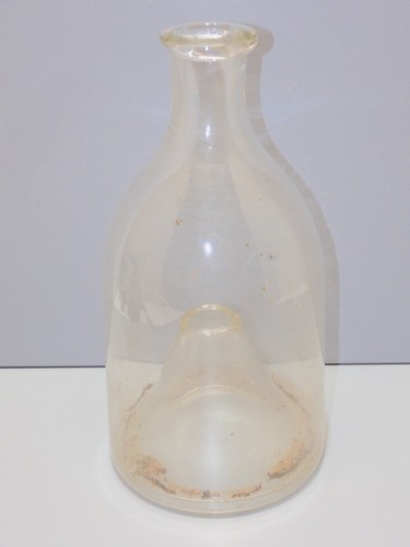 Bouteille verre soufflé xixe - verre,