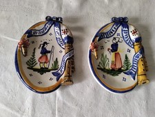 2 vides poche en faïence HB