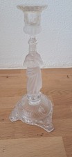 Bougeoir religieux Vierge Marie en cristal moulé de Portieux