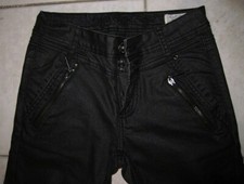 Pantalon enduit noir La Mode