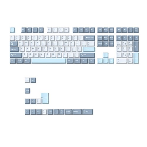 125 touches pbt shot keycaps - touches,