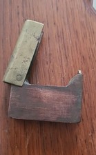 Ancien briquet de Poilu, laiton et cuivre, forme de livre PIÈCES Manquantes 