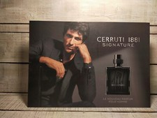PLV Carton Publicitaire Parfum Cerruti Signature 