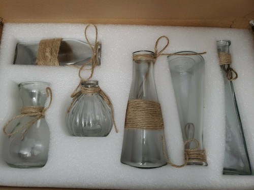 Nilos glass vases set 6 - set,