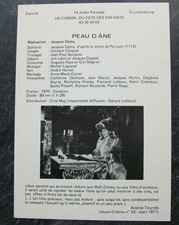 PEAU D'ANE / PLAQUETTE /