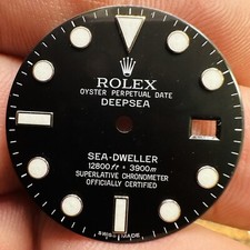 Rolex Black Dial Chromalight For Sea Dweller Deepsea 44mm Model Ref 116660