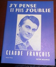 CLAUDE FRANCOIS partition J'Y PENSE ET PUIS J'OUBLIE