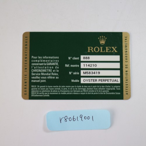 Rolex 114210 air - 114210, paper