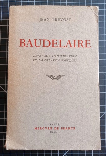 Jean prévost baudelaire - 📖,