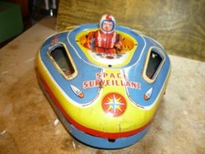 ANCIEN RARE SPACE SURVEILLANT  VAISSEAU SPATIAL MT JAPON  1960 ROBOT SF SOUCOUPE