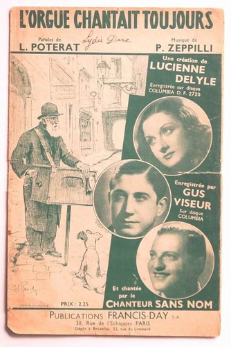 Partition vintage sheet - , music