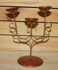 Ancien candélabre bougeoir en