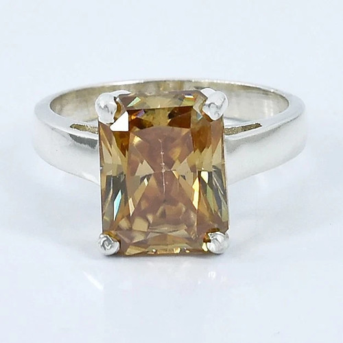 Bague diamant champagne