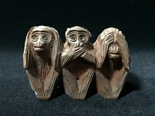 I1436 statue bois vintage - i1436, en