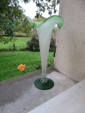 ancien grand vase lys en verre