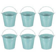 6 pièces seau métallique