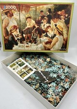 Le Déjeuner des Canotiers, Tableau de Renoir - MB Puzzle 2000 pièces, 1989 - TBE