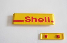 PLAYMOBIL (R3212) STATION - Enseigne Affiche Jaune Shell Toit 3014