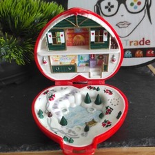 Polly Pocket Merry Christmas Wonderland Vintage 1989 Noël Bluebird #geektradepp