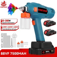 Pistolet à Peinture Électrique avec 3Buses pour Maison,Armoires,Clôtures,Plafond