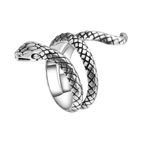 Anneau serpent argent - serpent,