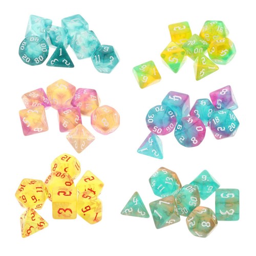 Pièces dés multi côtés - 7, multi-côtés