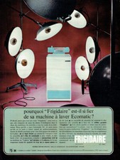 Publicité Advertising 1120 1966  Frigidaire Fier   machine à laver Ecomatic