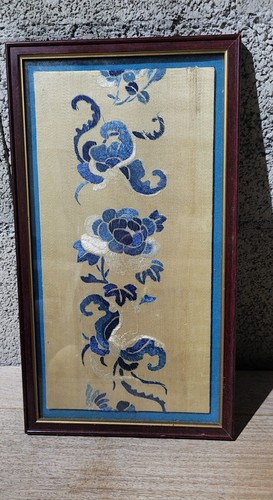 Ancienne broderie chinoise - broderie,