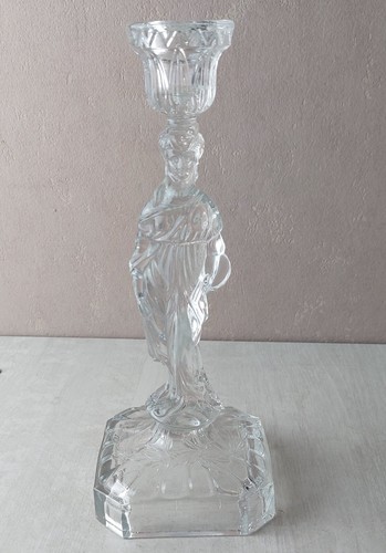 Ancien bougeoir verre - en,