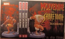 WOLVERINE Vs DENTS-DE-SABRE STATUETTES SERRE-LIVRES DIAMOND SELECT TOYS
