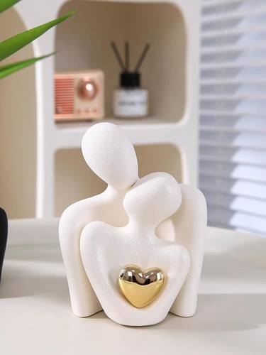 Câlins couple statue - couple,