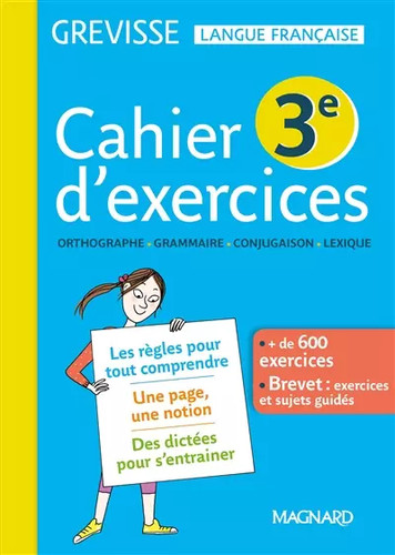 Cahier grevisse français - cahier,