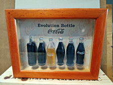 TRES RARE VITRINE DE COLLECTION EVOLUTION BOTTLE COCA-COLA VERS 2001 ETAT NEUF