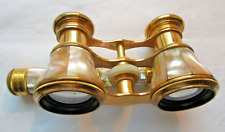 Jumelles de théatre 1930, métal doré et nacre