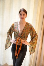 Blouse Robe Top En Soie Pure