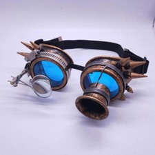 Lunettes Steampunk Lentilles de Couleur Accessoires Cosplay Loupe Oculaire