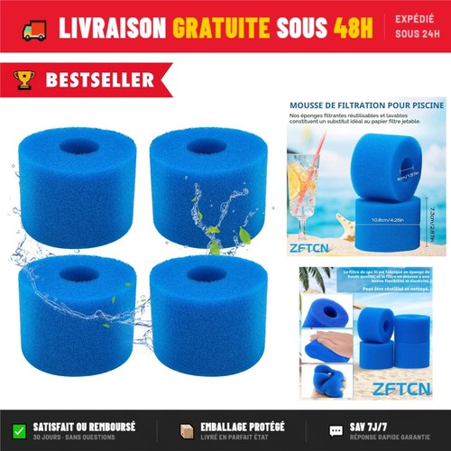 Filtres mousse piscine spa - 4,