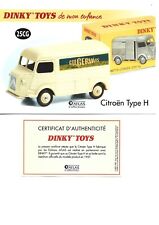 DINKY TOYS Fiche + Certificat CITROËN TYPE H Dinky Toys 25 CG Atlas